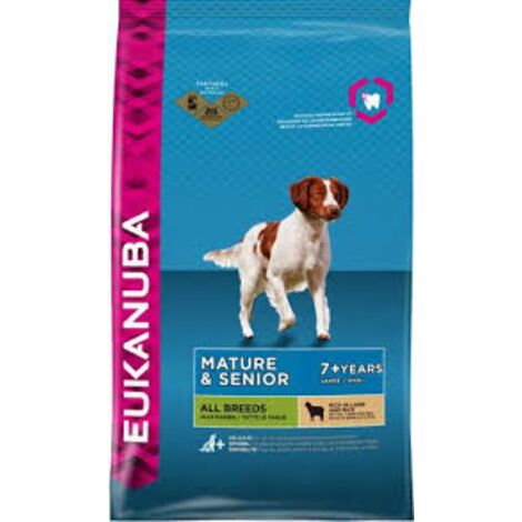 Euk dog senior nourriture sèche petite et moyenne race agneau&riz 12kg (1/3)