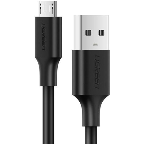 Câble UGREEN US289 USB vers micro USB QC 3.0 2,4 A 0,25 m (noir) (1/5)
