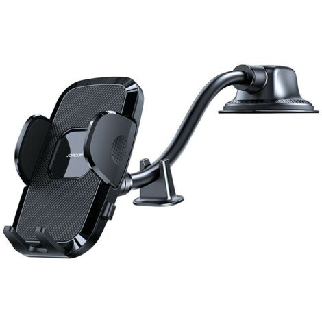Support de téléphone de voiture avec bras flexible pour tableau de bord ou pare-brise, noir (1/3)