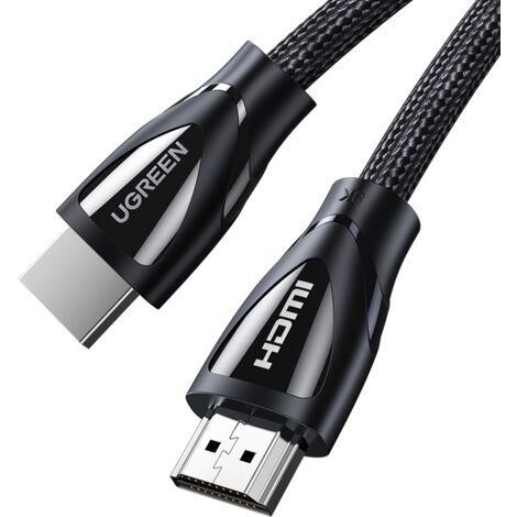 Câble tressé avec connecteurs HDMI 2.1 8K/4K, 3 m, noir (1/5)