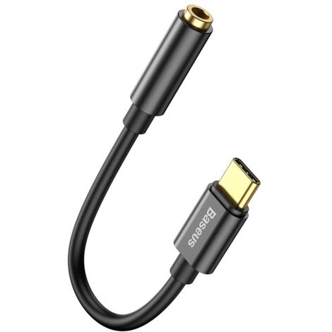 Adaptateur audio USB-C Baseus L54 + mini-jack 3,5 mm (noir)