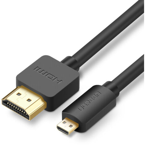 Câble micro HDMI - HDMI 4K 60 Hz 3 m noir (1/5)