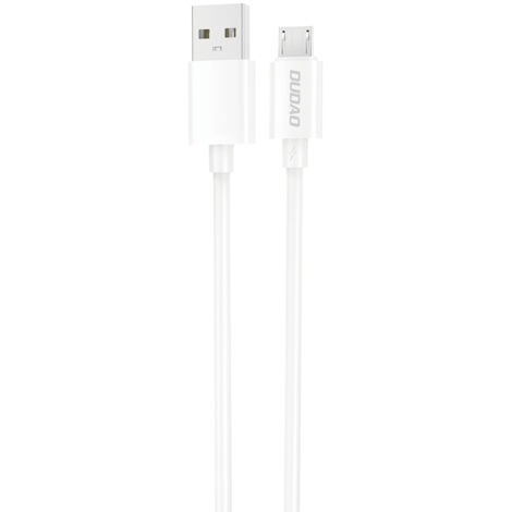 Câble Dudao L4SM USB-A / micro USB 2A 1 m - blanc (1/2)