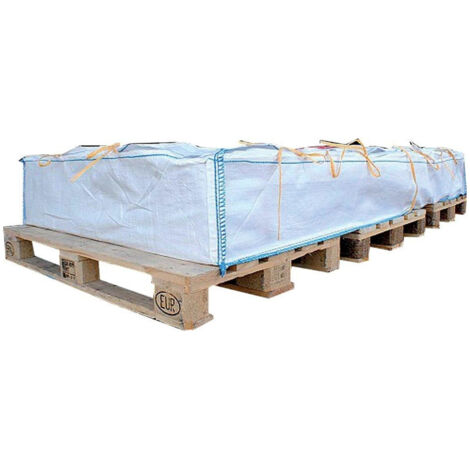 FP – Sac à déchets amiante 2600x1250x300 mm – Base fermée avec 4 sangles – Tablier et couvercle pour élimination sécurisée