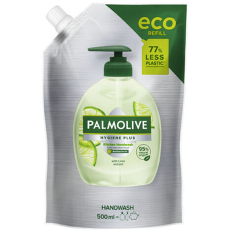 Recharge de savon liquide de cuisine Palmolive Hygiene+ neutralisateur d'odeurs 500 ml