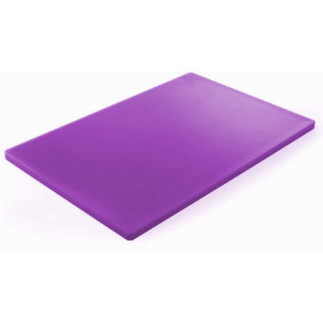 Planche à découper de cuisine HACCP en PEHD pour personnes allergiques 45 x 30 cm violet - Hendi 825570