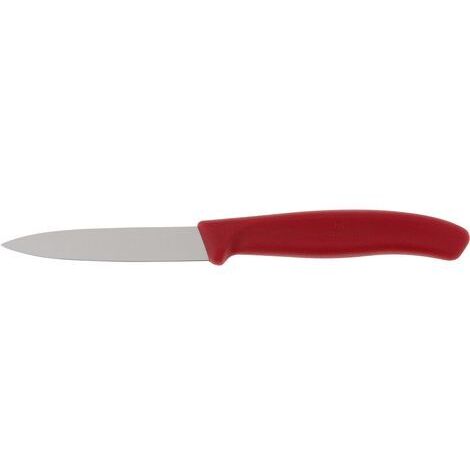Couteau à légumes Victorinox - lame 8 cm, rouge - parfait pour couper les légumes et les fruits (1/2)