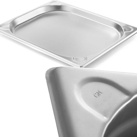 Bac GN 1/2 en acier Kitchen Line, hauteur 40 mm - Hendi 806319