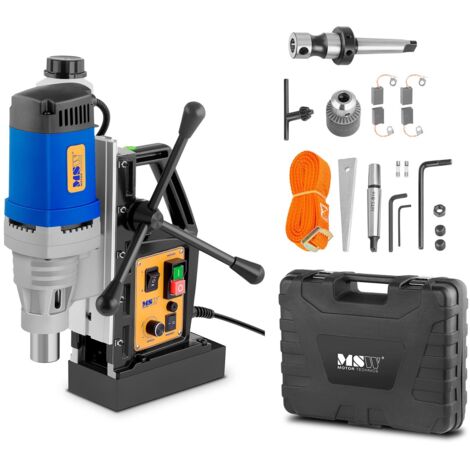 Perceuse magnétique avec base magnétique et mallette 1680W MSW-MD60-PRO
