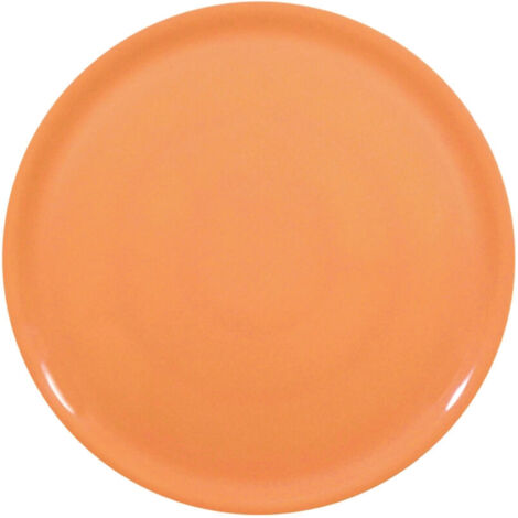 Assiette à pizza spéciale en porcelaine, orange, diamètre 31 cm - lot de 6