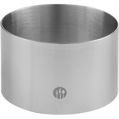 Cercle à pâtisserie en acier inoxydable, diamètre 70 mm, hauteur 45 mm - Hendi 512104