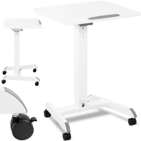 Table support pour ordinateur portable inclinable et réglable sur roulettes 60 x 52 cm 760 - 1130 mm (1/5)
