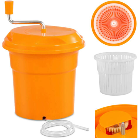 Essoreuse à salade - Royal Catering - Volume : 12 l - Dimensions : Ø 320 x 435 mm