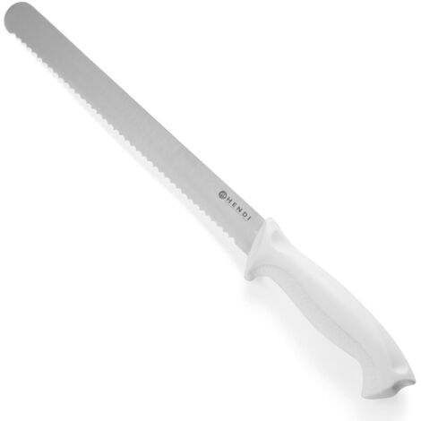 Couteau à pain HACCP 430 mm - blanc - HENDI 843154