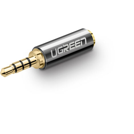 Adaptateur audio jack 2,5 mm mâle vers jack 3,5 mm femelle noir (1/5)