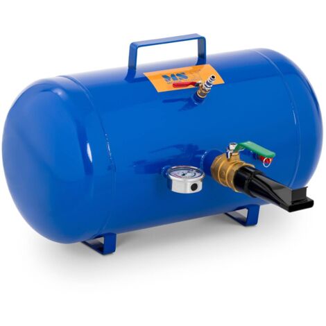 MSW – Gonfleur de pneu 38,5 l – Pression de service 6-8 bars – Compatible pneus tubeless – Conception robuste en fer peint par poudrage