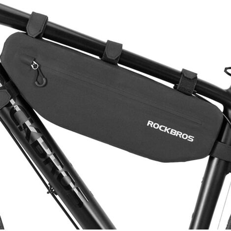 Sacoche de vélo étanche à fixation Velcro, 3 L, noire (1/5)