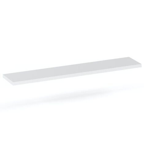 ÉTAGÈRE MURALE BLANCHE, ÉTAGÈRE DE RANGEMENT, BIBLIOTHÈQUE, RANGEMENT GAZEUSE 80 CM (1/5)