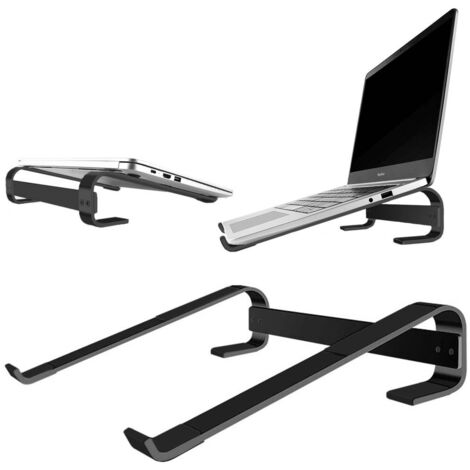 Support en aluminium pour tablette et ordinateur portable jusqu'à 18 pouces Simple S1 (Noir) (1/5)