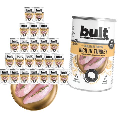 BULT Riche en dinde - aliment humide pour chiens - 24 x 400 g (1/2)