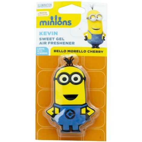DÉSODORISANT DE VOITURE MINIONS CERISE (1/4)