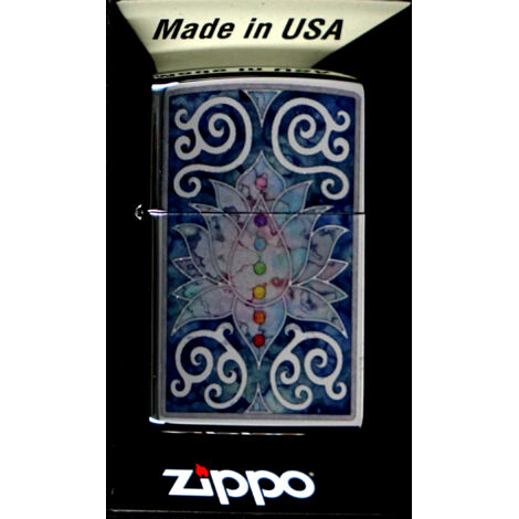 Briquet Zippo motif fleur de lotus 60006541 (1/2)