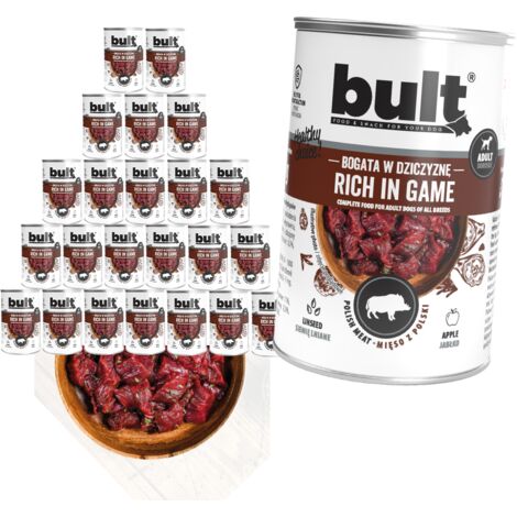 BULT Riche en gibier - aliment humide pour chiens - 24 x 400 g (1/2)