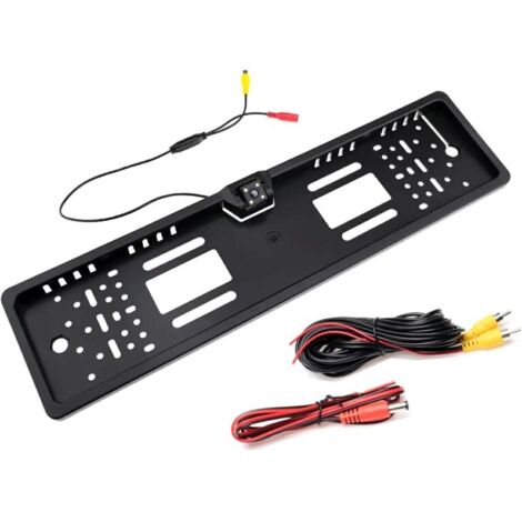 CAMÉRA DE RECUL À LED INTÉGRÉE AU CADRE DE LA PLAQUE D'IMMATRICULATION (1/4)