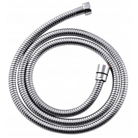 Flexible de douche en caoutchouc et métal, 170 cm, chromé (1/2)
