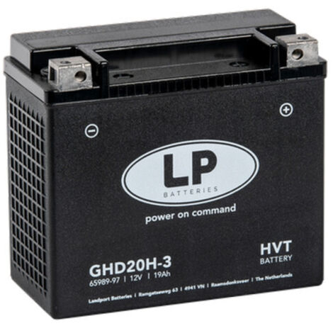 Batterie gel 12V 19Ah – Courant de démarrage 290Ah – Dimensions 176x87x153mm – Remplace GHD20HLBS – Landport