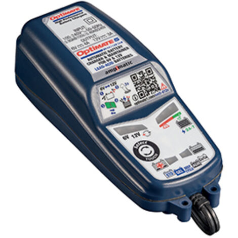 Chargeur de batterie Optimate 5 Ampmatic 6V 4A 3-160AH / 12V 3A 3-120AH, AGM / GEL / STD / SLI / DEEP CYCLE, SAE (EL) - Remplace TM222 (1/5)