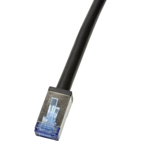 Câble de brassage LogiLink CQ7053S Cat.6A S/FTP PVC+PE 2 m noir (1/5)