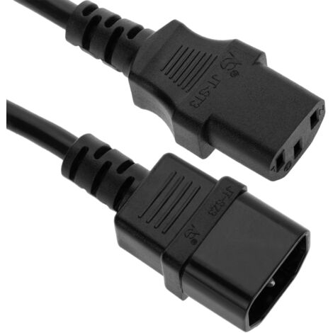 Rallonge électrique Lanberg IEC 320 C13 - C14 3 m VDE noire (1/5)