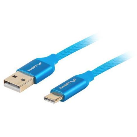 Câble USB 2.0 Lanberg Premium CM - AM 1,8 m Bleu QC 3.0 (1/5)