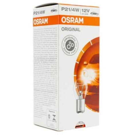 Ampoule OSRAM 12V P21/4W BAZ15D 1 pièce (verre blanc) (1/2)