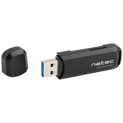 Lecteur de cartes SD/MicroSD USB 3.0 Natec Scarab 2 Noir (1/3)