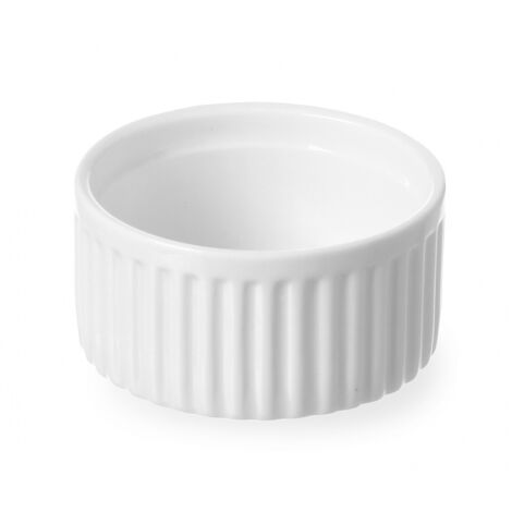Ramequin de cuisson pour une température jusqu'à 600 °C, en porcelaine, diamètre 90 mm, hauteur 48 mm - Hendi 783160 (1/3)
