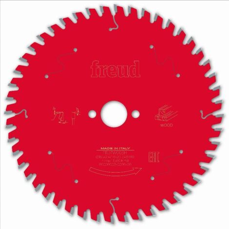 Freud – Lame de scie circulaire 165mm – Alésage 20mm – 48 dents ATB pour coupes nettes dans bois dur – Revêtement anti-résine (1/5)