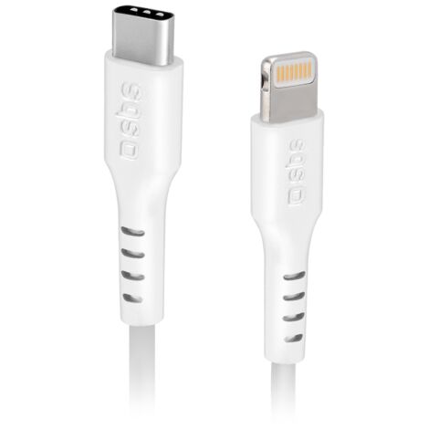 Câble USB-C vers Lightning pour iPhone 2 m - Blanc (1/5)