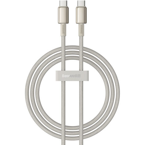 Câble USB-C plaqué or tungstène - USB-C 100 W 1 m - Or (1/5)