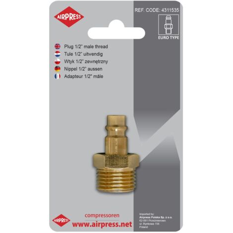Connecteur rapide avec filetage extérieur 1/2'' - AP 4311535 (1/2)