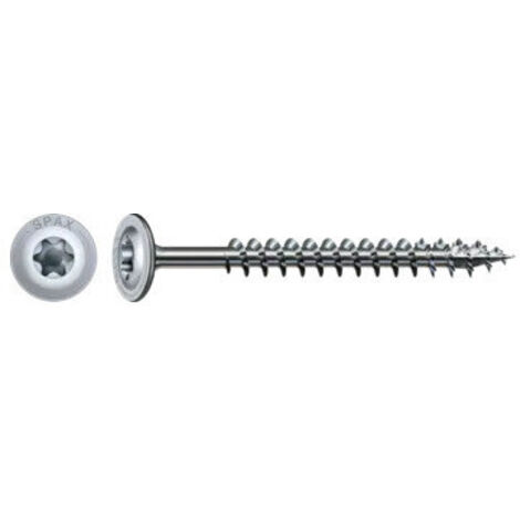 Vis à bois SPAX HI.FORCE Ø 8 mm et 10 mm – Tête plate T-STAR plus – 4CUT – Filetage complet – Vissage rapide en bois dur (1/6)