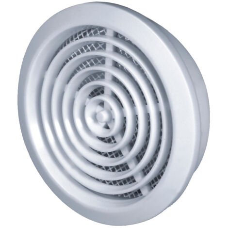 Grille de ventilation blanche pour une ouverture de 80 mm (1/2)