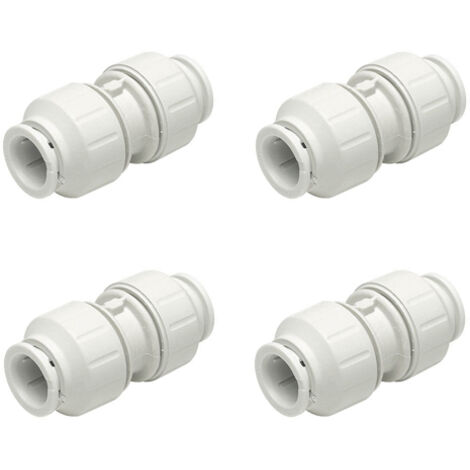 Raccord multicouche droit égal 4x 15mm – Plastique sans plomb – Résistant à haute température – Installation rapide sans outils – John Guest Speedfit (1/3)