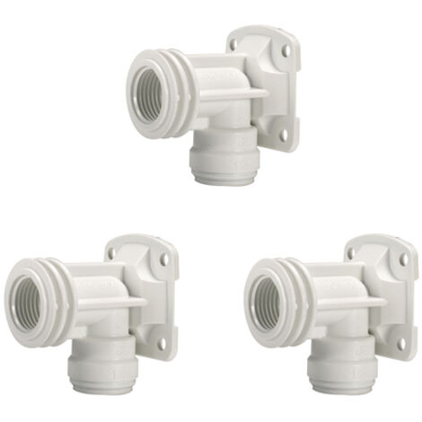 John Guest JG Speedfit 3x plastique plaque arrière coude 15mm (1/2)