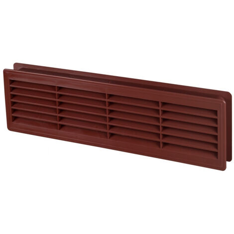 acajou couleur 120x440mm porte intérieure plastique ventilation d'évacuation (1/3)