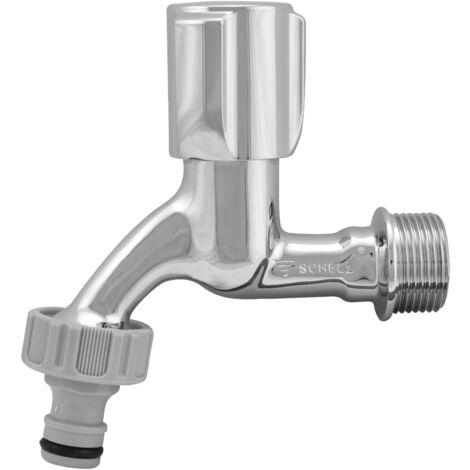 Robinet Extérieur Arrosage du Jardin 3/4 Inch Valve Chromée (1/2)