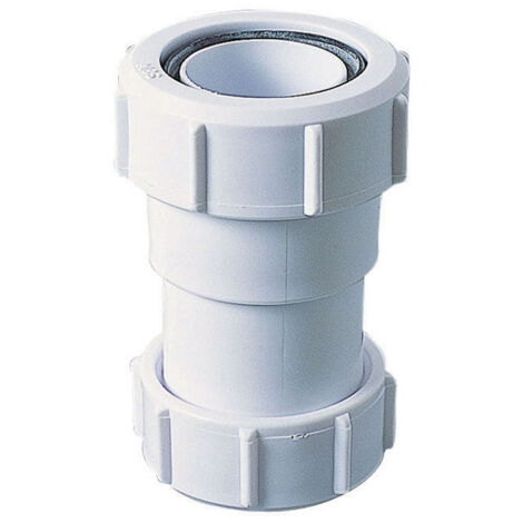 Wirquin – Manchon de raccordement PVC 40 x 44mm – Raccord d'évacuation pour tubes plomb et PVC – Connexion efficace pour plomberie - SP9296S (1/4)
