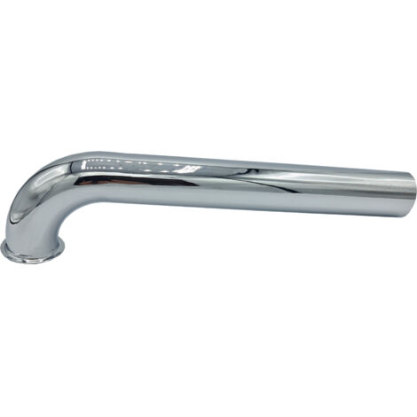 Tuyau Droit Coude 32mm Siphon Vidange Chrome Remplacement 215mm Longue (1/3)