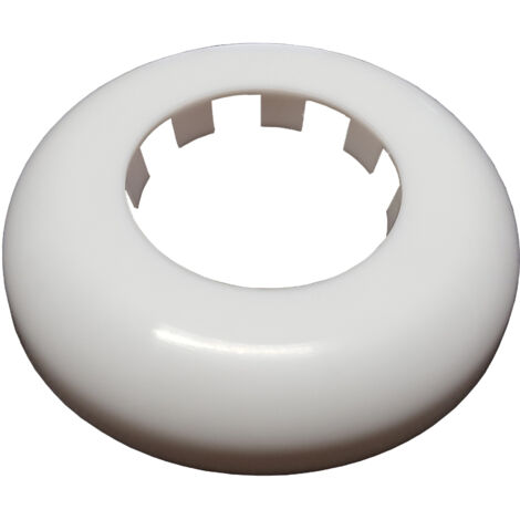 50mm Colonne rosette blanche couvercle rose pour tuyaux couvrant (1/2)